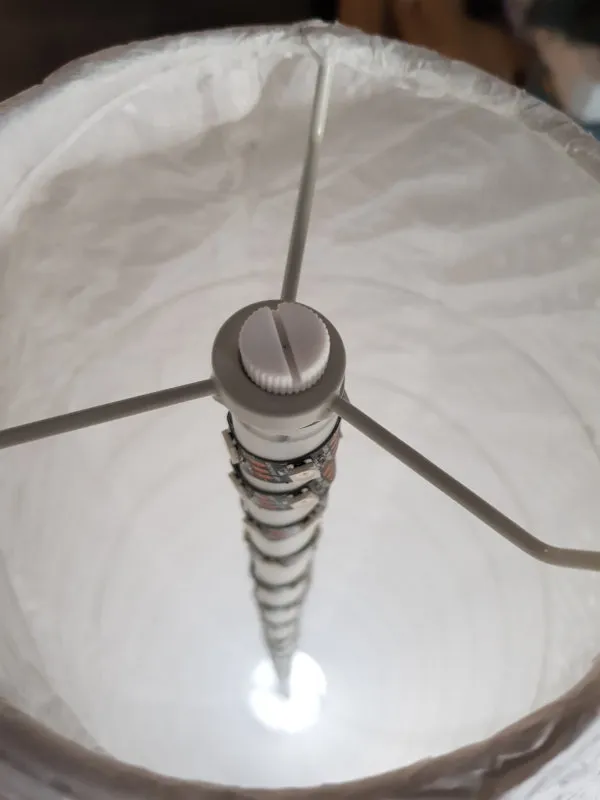 LED strip looking down from the top